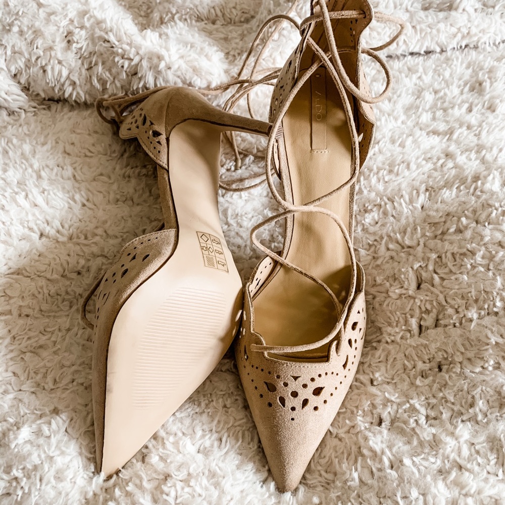 Aldo heels Nude color